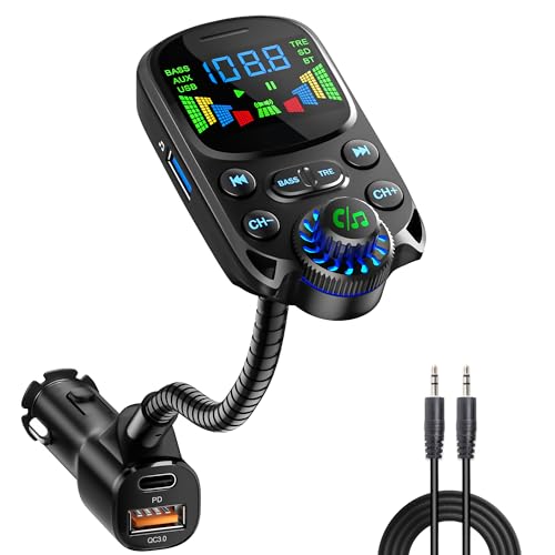 Bluetooth 5.3 FM Transmitter for Car Bluetooth Car Adapter
