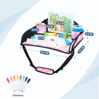 Kids Travel Tray for Car Seat & Airplane (2 Count)