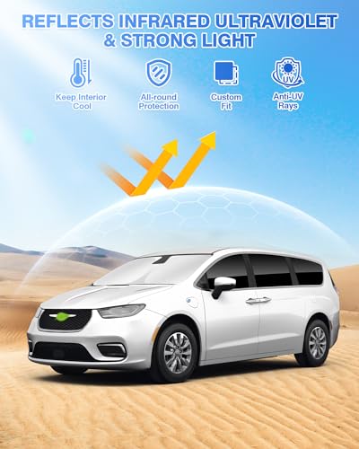 Sunshades for Chrysler Pacifica 2017 (8 Count)