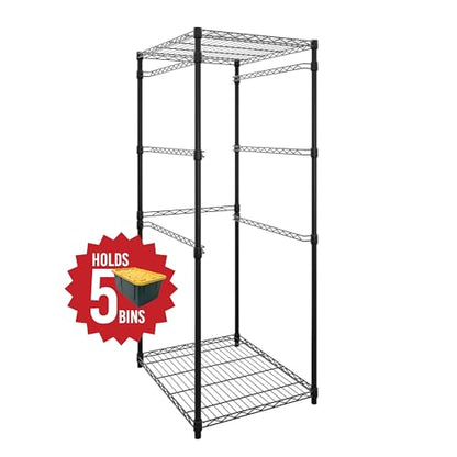 5 Tier Steel Tote Rack for 27 Gallon Bins