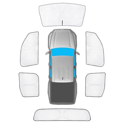 Car Sun Shades for Toyota Tacoma Double Cab 2024 2025 2026 Accessories (6 Count)