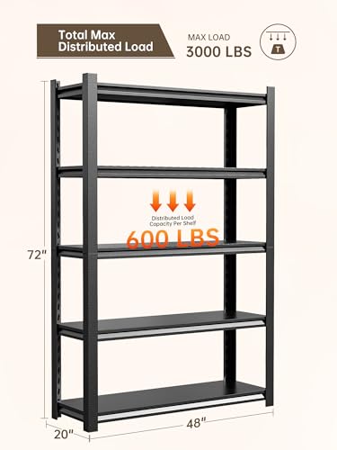 JHYKHG 72" W Storage Shelves
