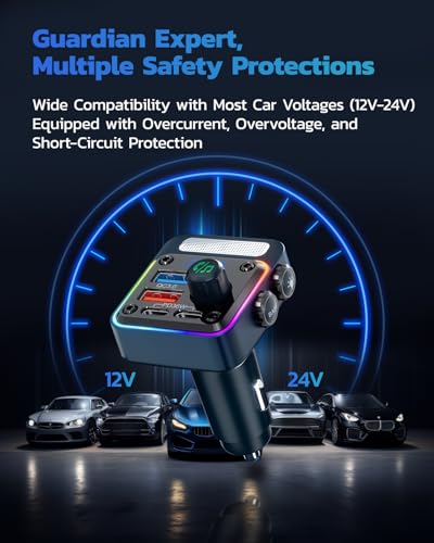 54W Bluetooth 5.3 Car Adapter