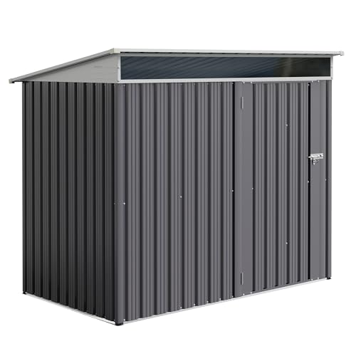 JY QAQA 6x4 FT Metal Outdoor Garden Storage Shed