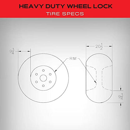 Equipment Lock Heavy Duty Wheel Lock