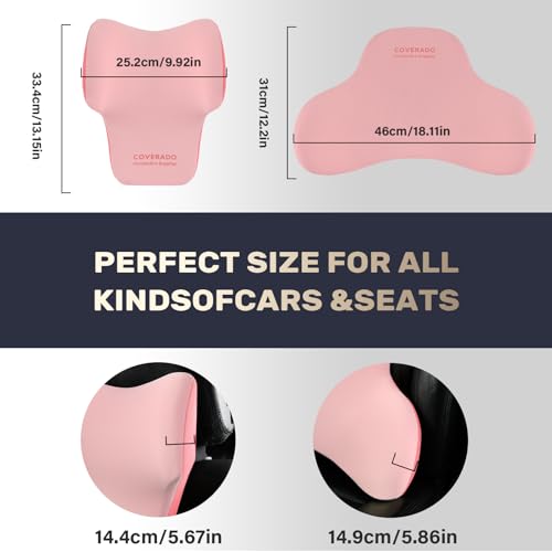 Lumbar Support and Headrest Pillow for Car