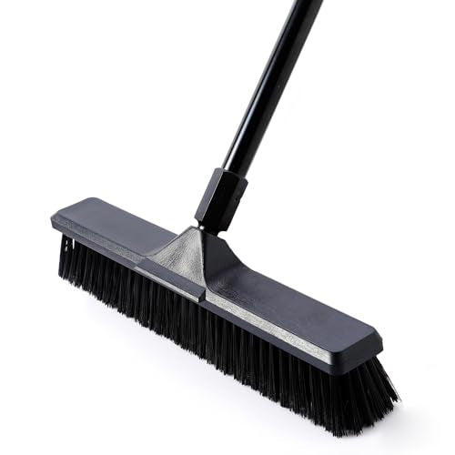 18" Push Broom for Deck Driveway Patio Garage