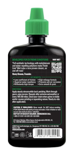 Wet Bike Chain Lubricant 4 oz