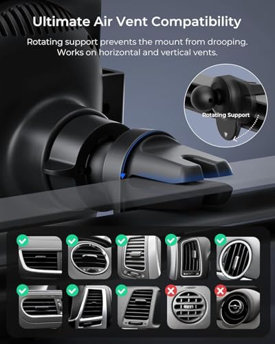 Auto Sense 2 Air Vent Car Phone Holder with Qi Wireless Charging