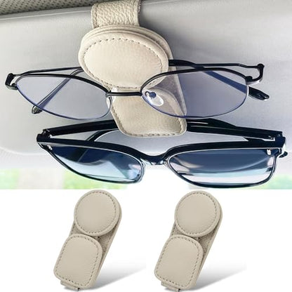 2 Pack Sunglasses Holder for Car Visor