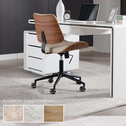 Home Office Chair No Arms with Wheels