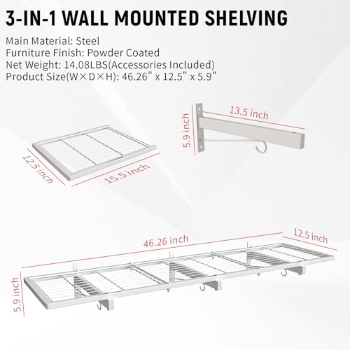 2 Pack Garage Wall Shelving (2 Count)