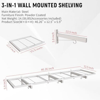 2 Pack Garage Wall Shelving (2 Count)