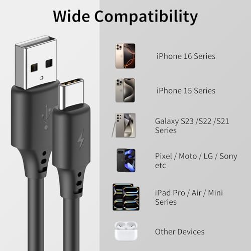 Coiled USB to USB C Cable (2 Count)