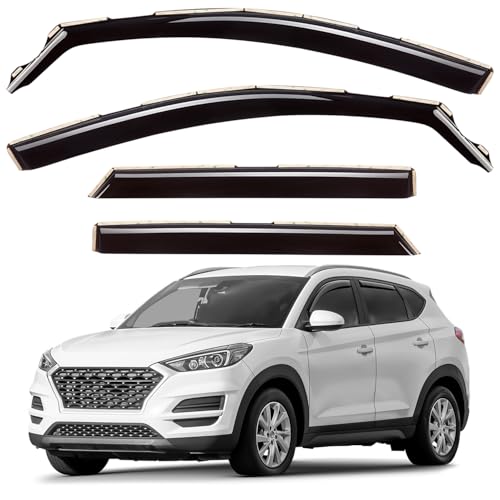 Window Deflectors Smoke Tinted in (4 Count)
