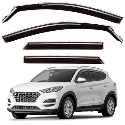 Window Deflectors Smoke Tinted in (4 Count)