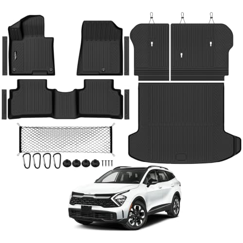 All Weather TPE Floor Mat Set for 2026 Kia Sportage Hybrid