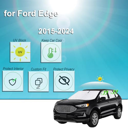 8pcs Thicken Full Window Sun Shade for Ford Edge Accessories 2015