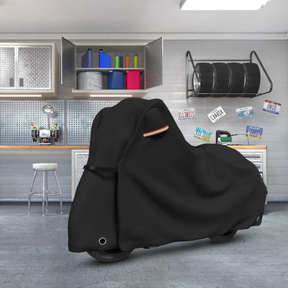 Motorcycle Covers with Side Box Waterproof Outdoor for Harley Davidson Touring Models Road King