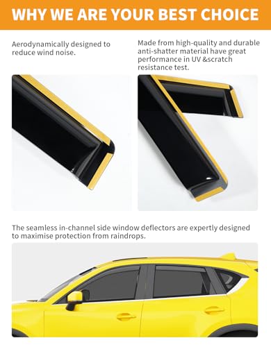 in Channel Window Visors Rain Guards for 2017