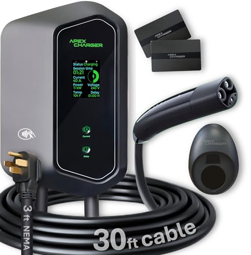 MACH 1 NACS Connector. Fast 48 Amp Level 2 EV Charger