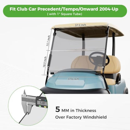 Golf Cart Windshield for Club Car Precedent
