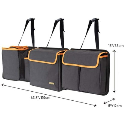 Deluxe Trunk and Backseat Organizer for Medium or Large Size SUVs & RVs