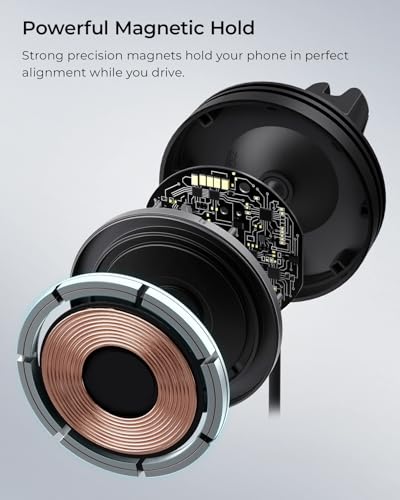 Velox Qi2 Mini Wireless Charging Car Mount