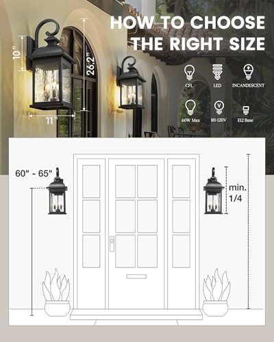 26" Outdoor Wall Light