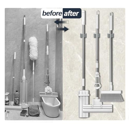 12 Pack Mop and Broom Holder Big Size Hanging 1 KG Extra (12 Count)