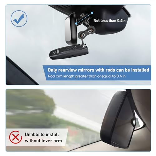 Radar Detector Mount Rearview Mirror Bracket