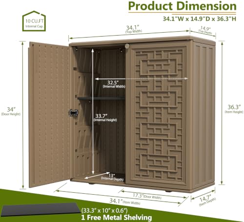 HDPE Outdoor Storage Shed