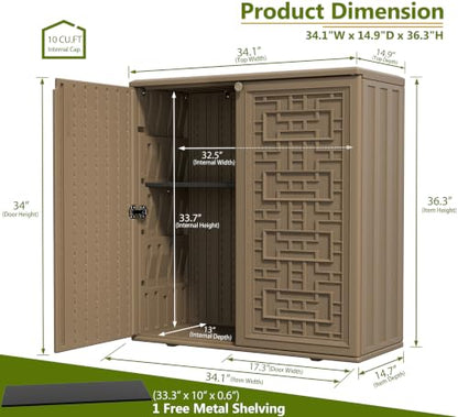 HDPE Outdoor Storage Shed