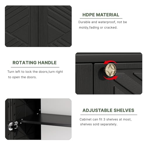 Outdoor Storage Cabinet Waterproof (28 Count)