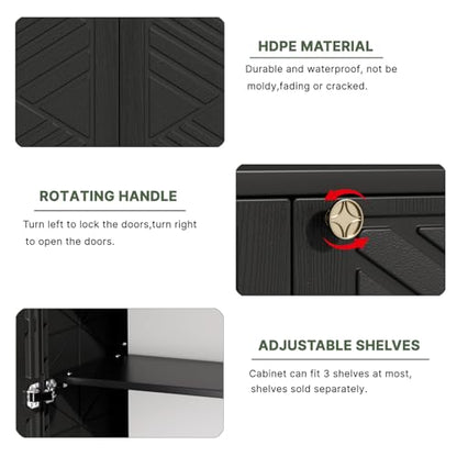 Outdoor Storage Cabinet Waterproof (28 Count)