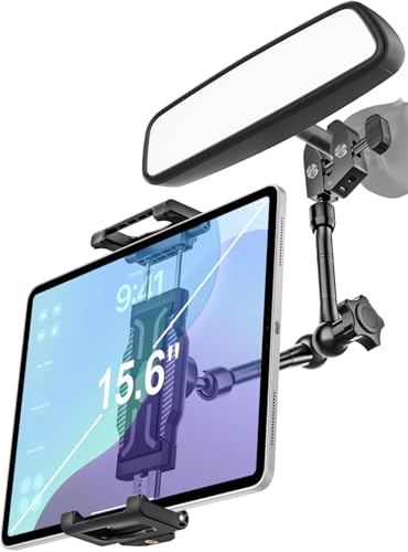 Car Rearview Mirror Tablet Holder Clip