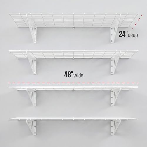 Steel Garage Wall Shelves 4 (4 Count)