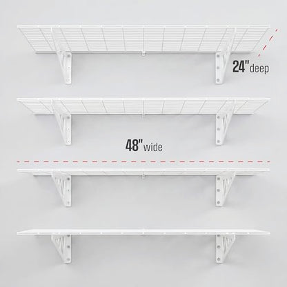 Steel Garage Wall Shelves 4 (4 Count)