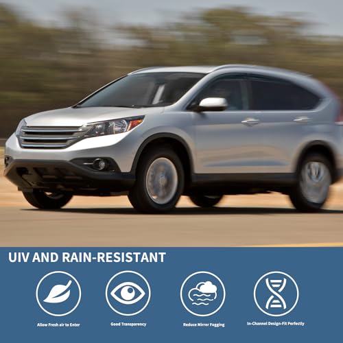 4PCS Rain Guards Window Visors Wind Deflector Fits for 2012
