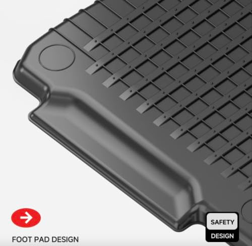Compatible with 2026 Tesla Model Y L 6 Seater Floor Mats 3 Row TPE & Trunk Mat & Back Seat Cover & Frunk Liner & Rear Lower