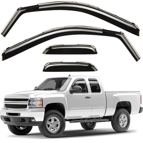 Window Deflectors Smoke Tinted in (4 Count)