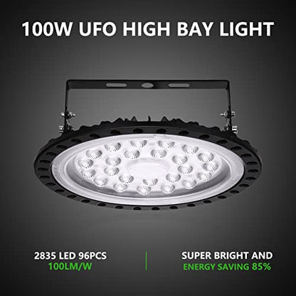 10 Pack 100W UFO LED High Bay Light (10 Count)