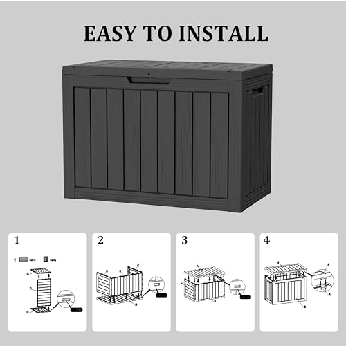 45 Gallon Outdoor Storage Box Waterproof