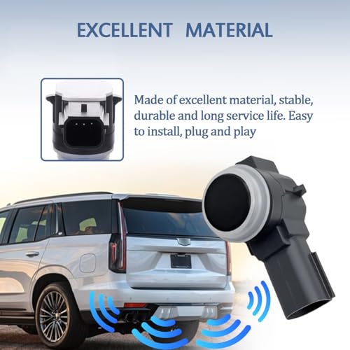 4 Pcs Bumper Park Assist Object Sensor with Connector Fit for Chevy (4 Count)