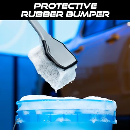 Wheel and Fender Cleaning Brush with Long Handle for Car Detailing