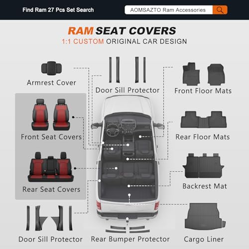 Custom Fit Seat Covers for Dodge RAM 1500 2019