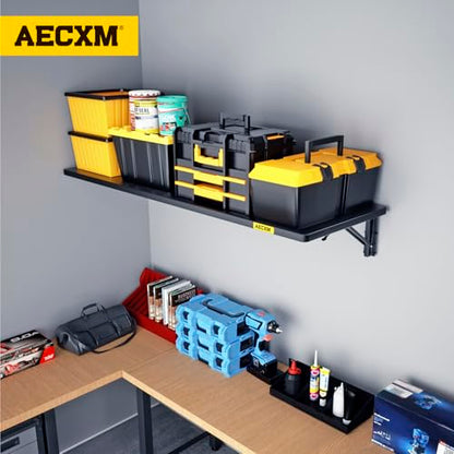 1.3x4ft Adjustable Rail Type Folding Storage Rack Shelf