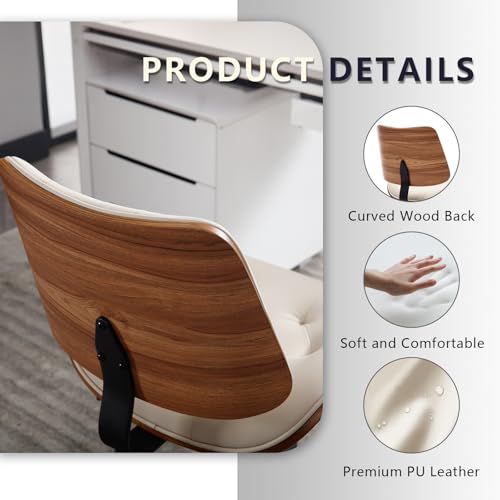 Armless Home Office Chair in Button Style