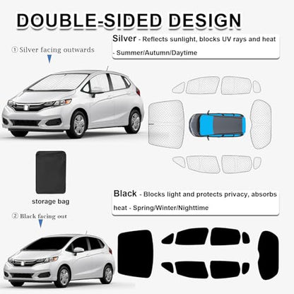 10pcs Thicken Sun Shades for Honda Fit 2015