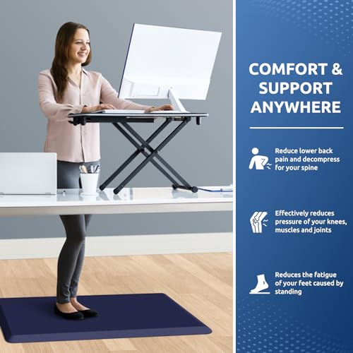 0.8" Thick Kitchen Mat Cushioned Anti Fatigue Rug Comfort Floor Mats